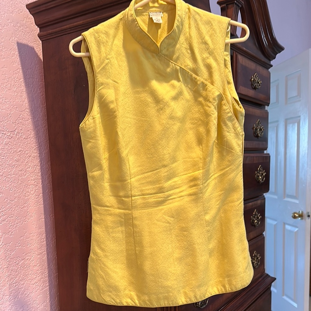 Yellow Sleeveless Women's Top